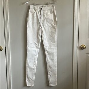 Mudd Women's High-Rise White Jean Leggings